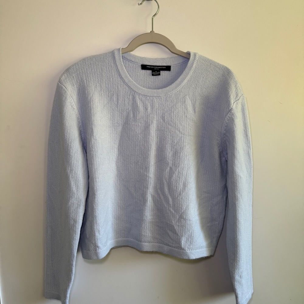 French Connection Light Blue Crew Neck Sweater